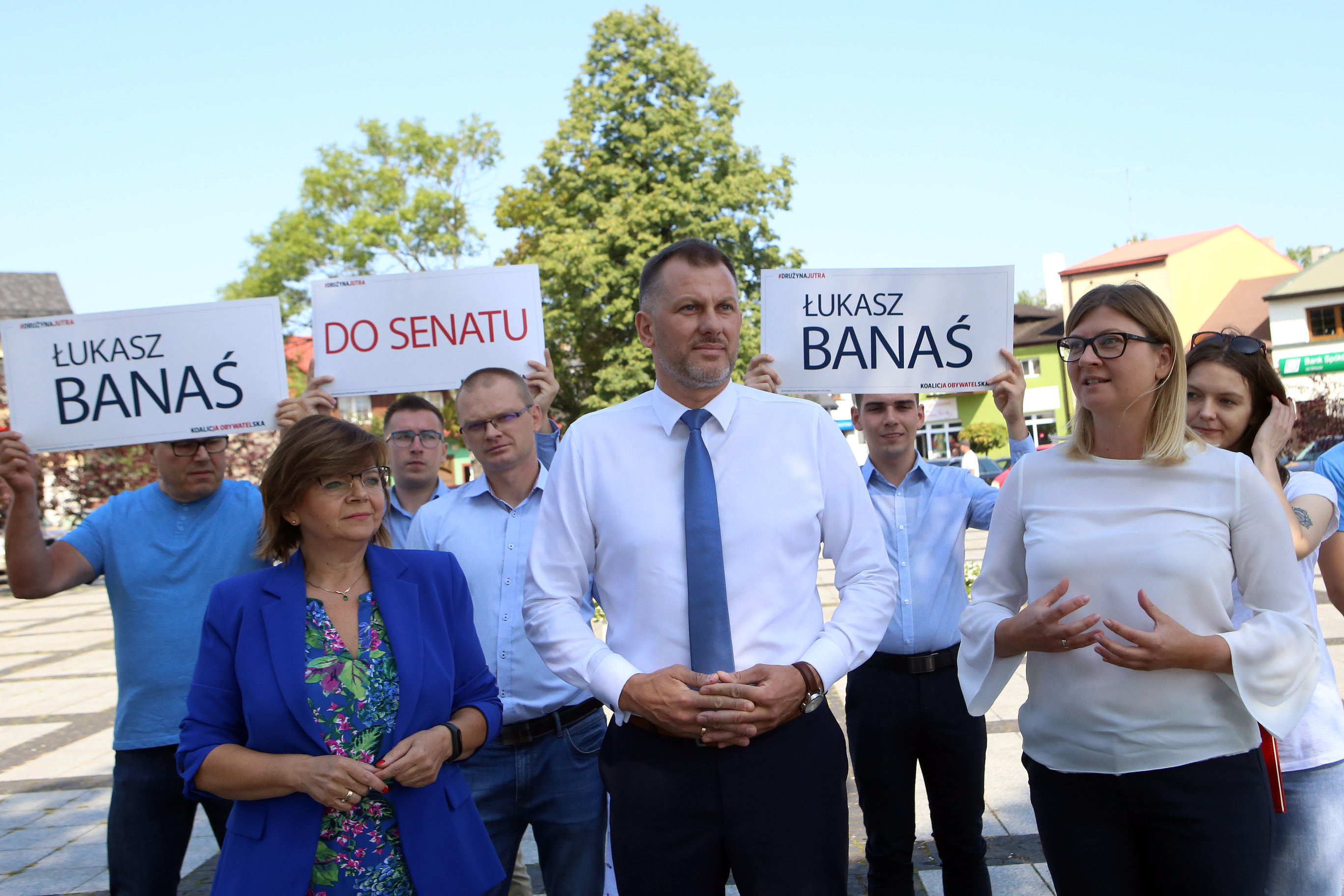 Łukasz Banaś rozpoczął kampanię wyborczą do Senatu
