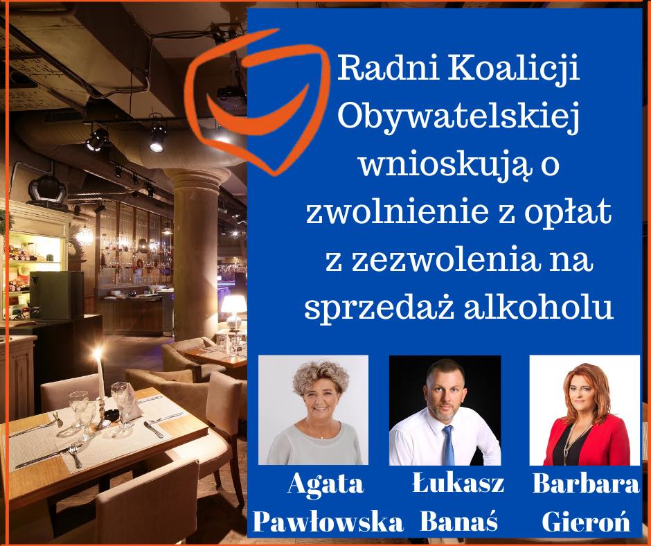 Rada Miasta w Częstochowie częściowo zwolniła restauratorów z opłat za zezwolenie na sprzedaż alkoholu.
